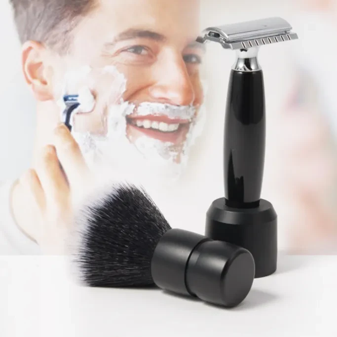 Men's Bathroom Pendant Knife Holder Zinc Alloy Shaver Brush Suit