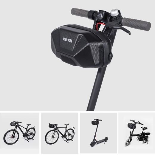 WILD MAN Bicycle Handlebar Bag EVA Hard Shell