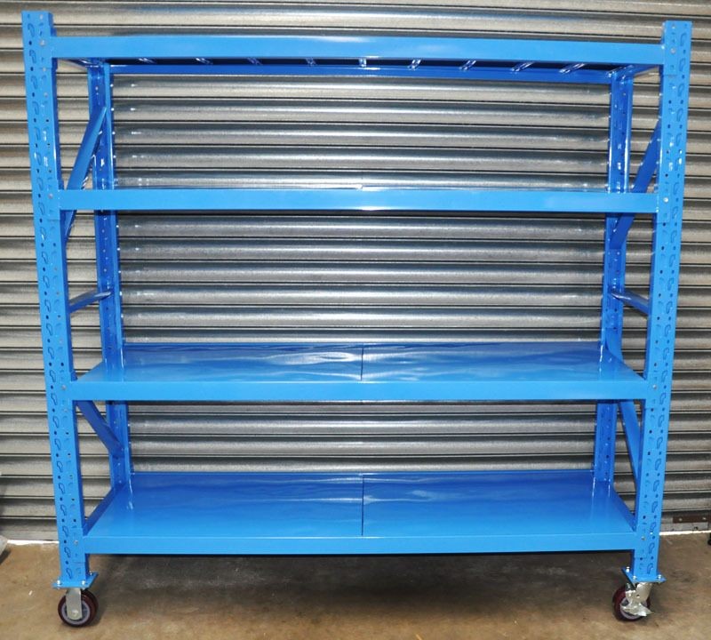 Movable Heavy Duty Steel Storage Shelving Racks - 210X200X60CM