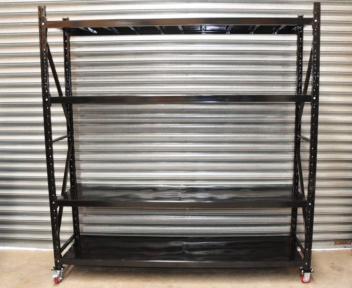 Movable Heavy Duty Steel Storage Shelving Racks - 210X200X60CM