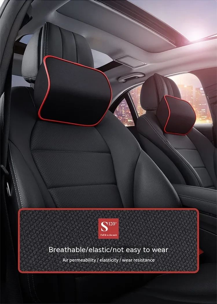 Comfortable Memory Foam Headrest Car Interior