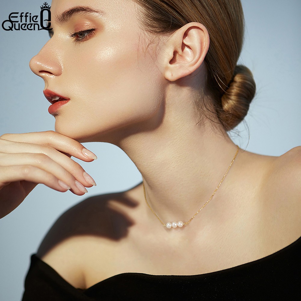 EFFIE QUEEN 14K Gold Plated Baroque Pearl Pendant Necklace