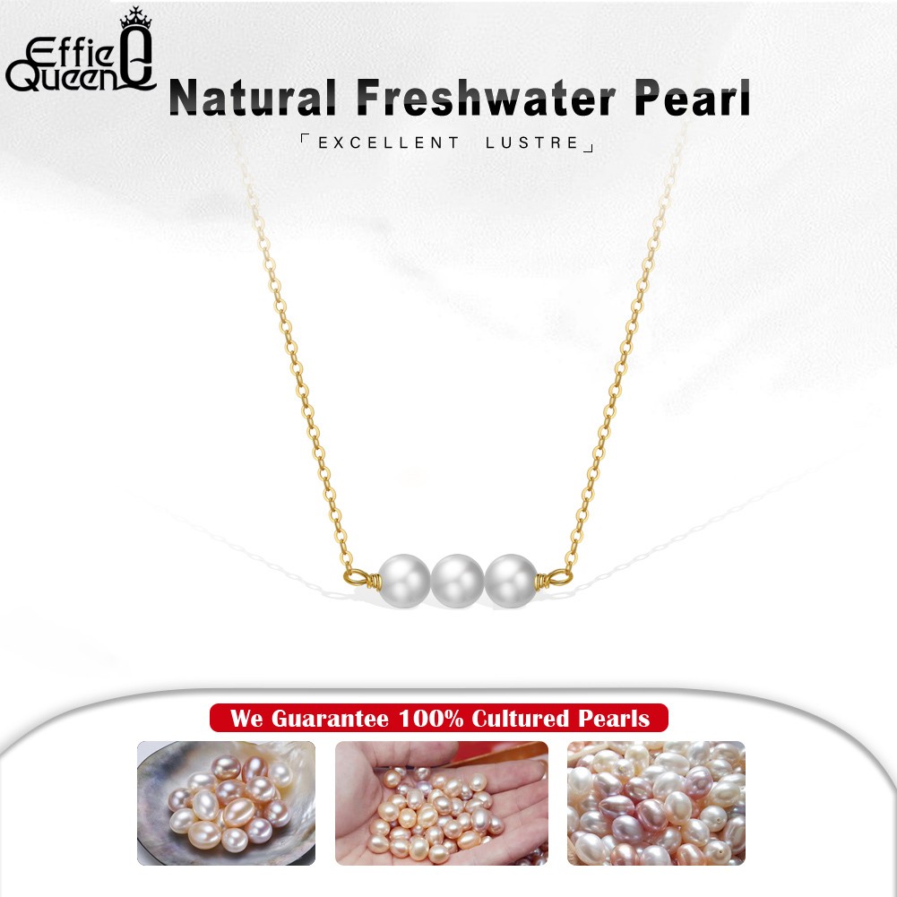 EFFIE QUEEN 14K Gold Plated Baroque Pearl Pendant Necklace