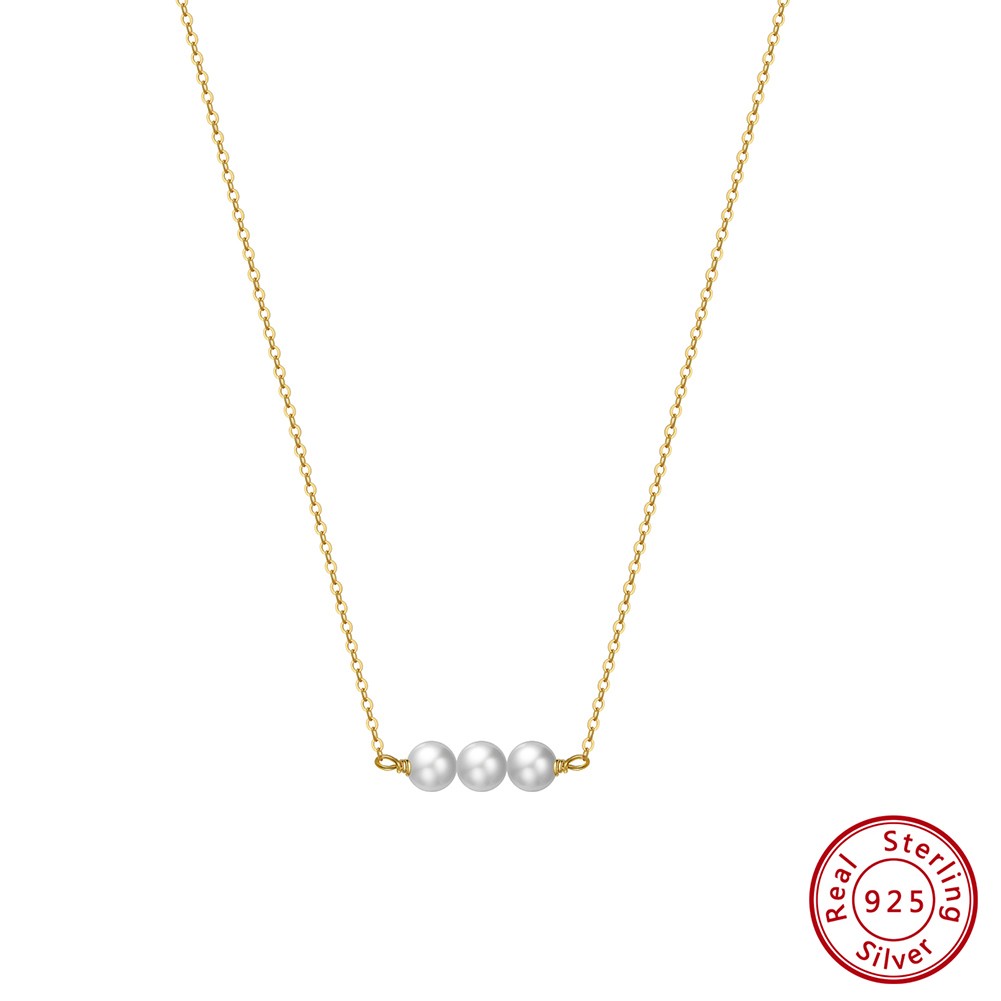 EFFIE QUEEN 14K Gold Plated Baroque Pearl Pendant Necklace