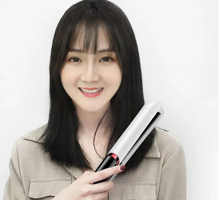 LED Display Straight Hair Curling Double