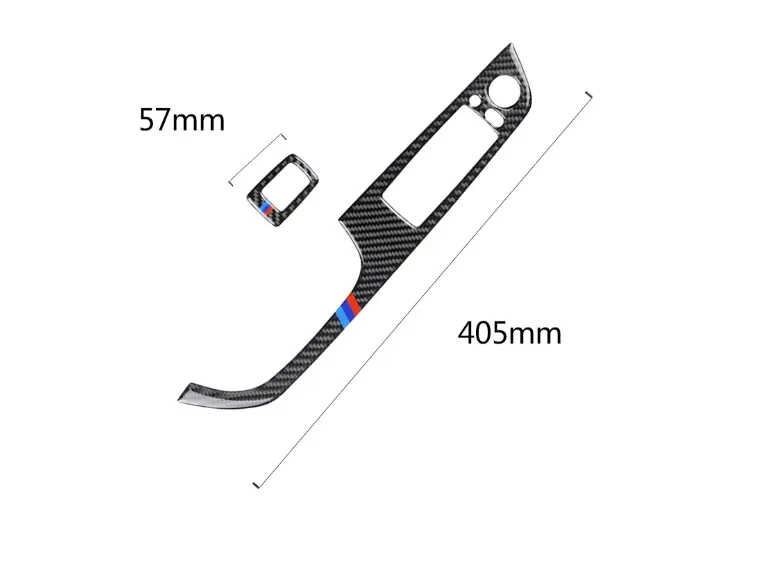 Carbon Fiber Car Window Glass Panel Decorative Sticker Cover For Convertible Coupe