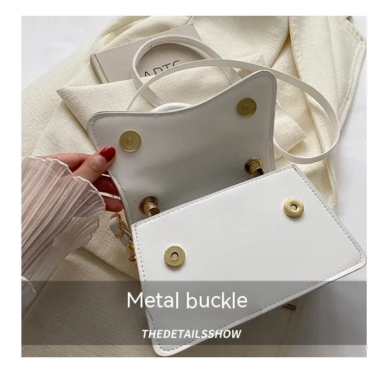 Fashion Messenger Bag Simple Solid Color Tote