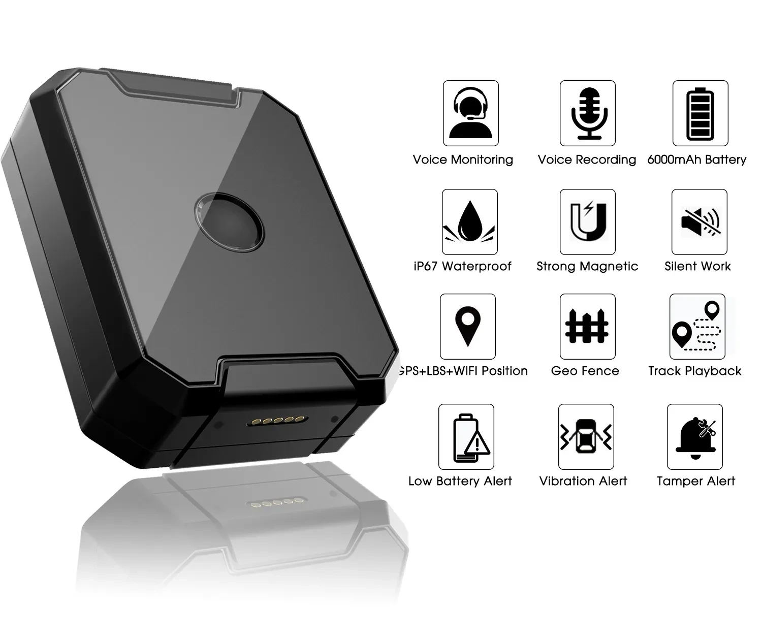 6000mAh Super Long Standby GPS Car Locator
