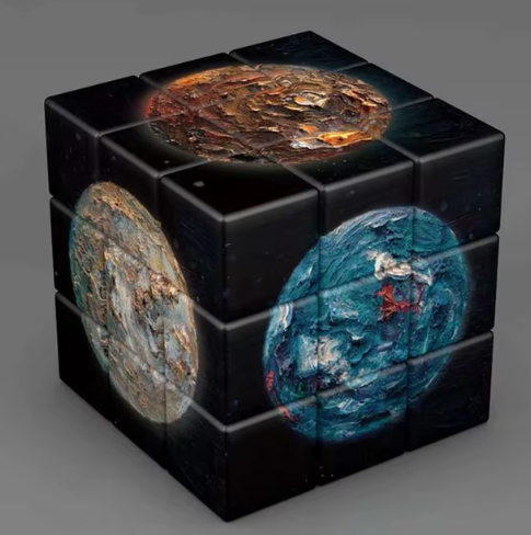 3x3x3 Magic Cube Planets Astronauts Famous Paintings Celebrity Art Magic Cube Children's Puzzle Magic Cube Toys Gifts