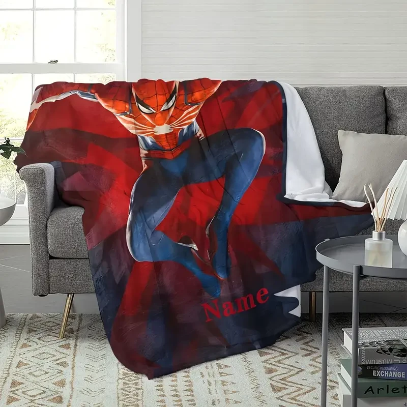 Custom Name Flannel Throw Blanket - HD Print, Soft & Cozy, All-Season Gift Blanket for Couch, Bed, Office, and Travel