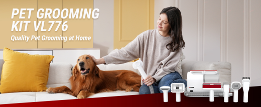VacLife Pet Hair Vacuum For Shedding Grooming With Dog Clipper - Multipurpose Dog Grooming Kit With Brushes And Other Grooming Tools For Dogs And Cats