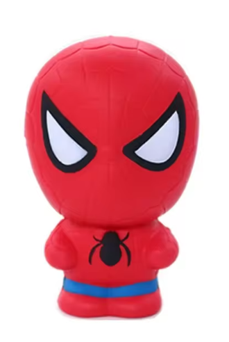 Disney SpiderMan Stress Relief Toy Doll Spider-Man Hulk Iron Man Hand Squeeze PU Stress Relief Toy Children's Birthday Gift