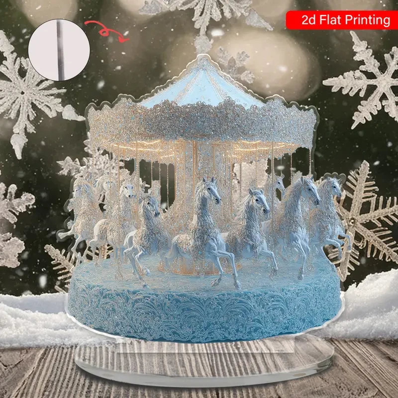 Go-Round Tabletop Decoration, Festive Santa Theme