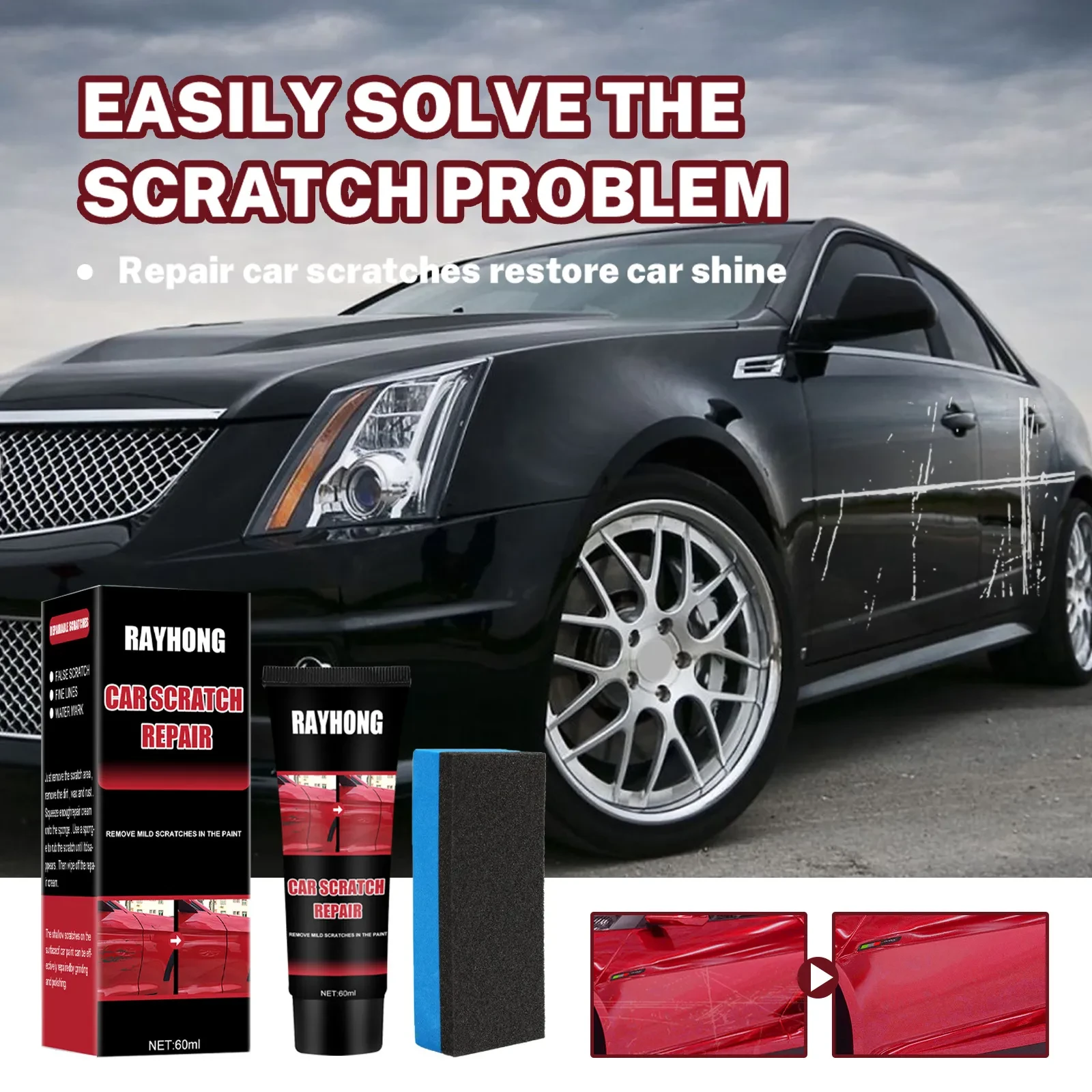 Scratch Removal Repair Wax Paint Surface Scratch Maintenance Polishing Repair Lacquer Wax