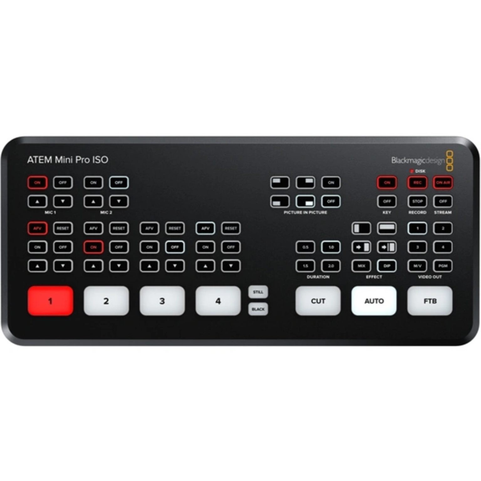 Black magic atem mini hdmi iso with case