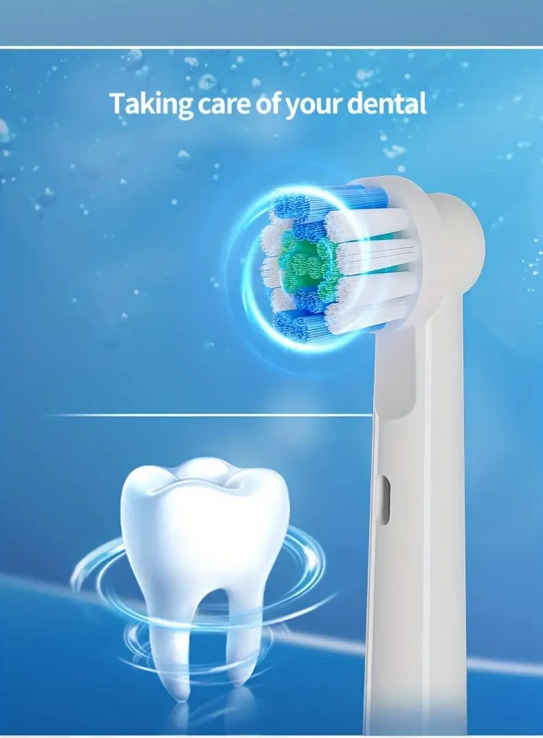 Electric Toothbrush for Adults with 8 Replacement Heads