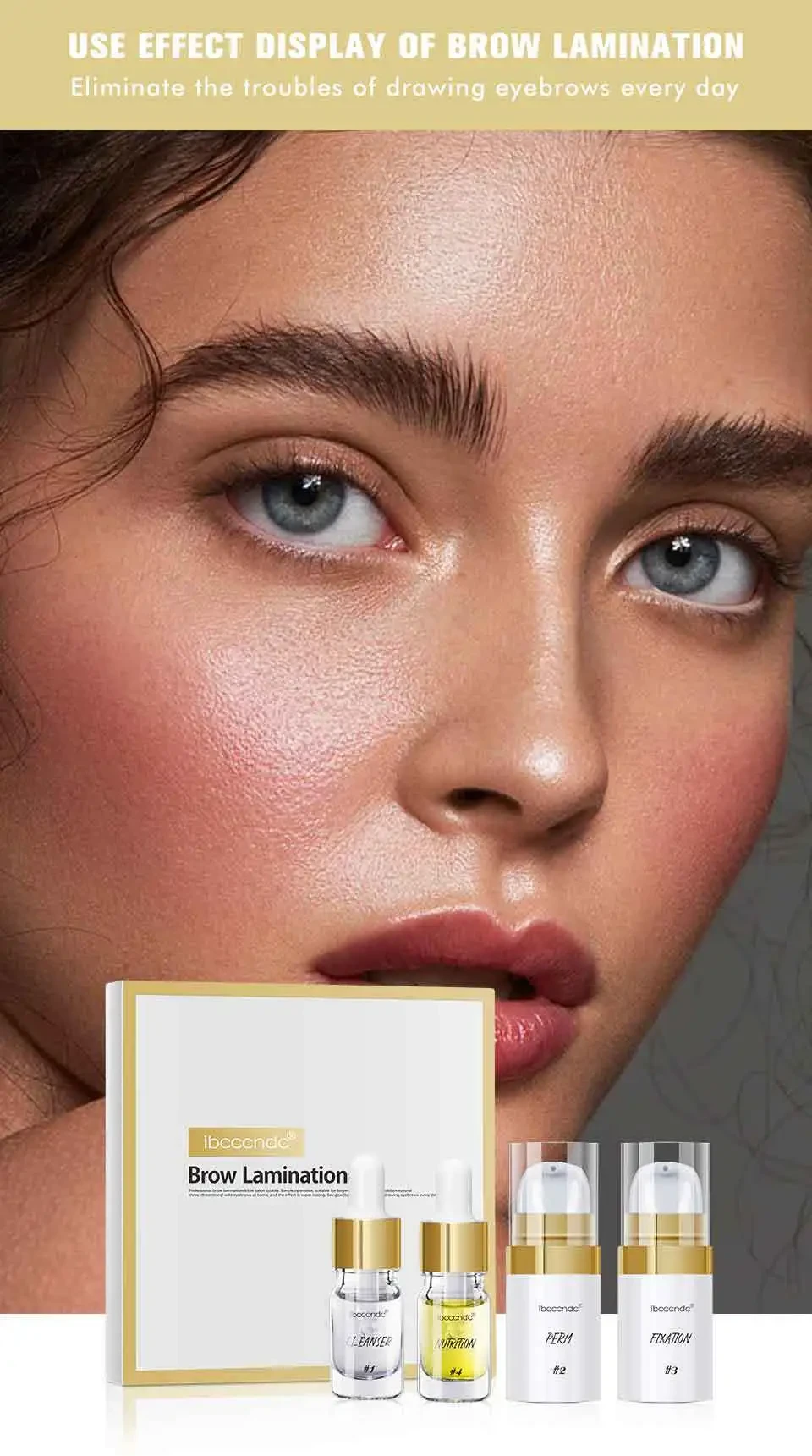 Ironing Set Golden Box Wild Eyebrow Quick Shaping Eyebrow Ironing Agent