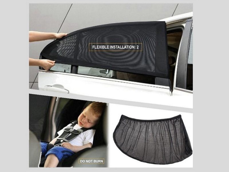 2*Car Rear Window Shade Mesh Cover