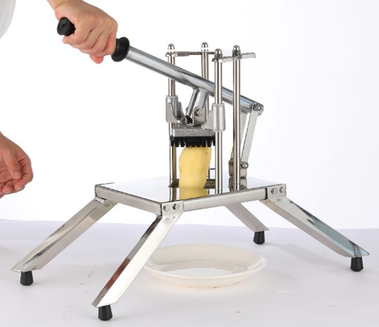 Alloy Vertical French Fries/Chips Vegetable/Fruit Strip Maker with 4 Blades