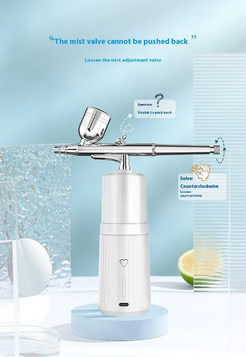 Household Three-speed With Power Display High Voltage Oxygen Injection Skin Spray