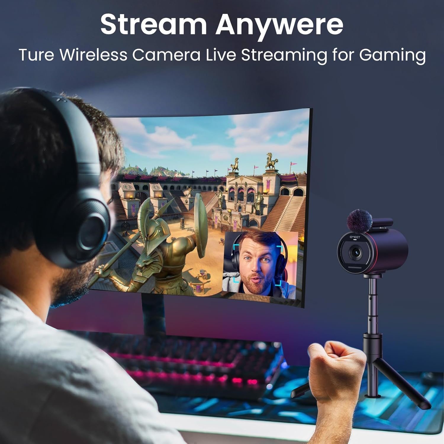 EMEET StreamCam One - Wireless Streaming Camera 1080P - FAST FREE SHIPPING