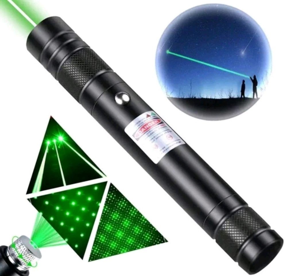 High Power Green Laser Pointer, USB Rechargeable