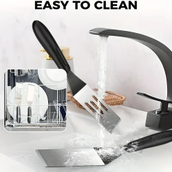 2pcs Stainless Steel Mini Spatula set