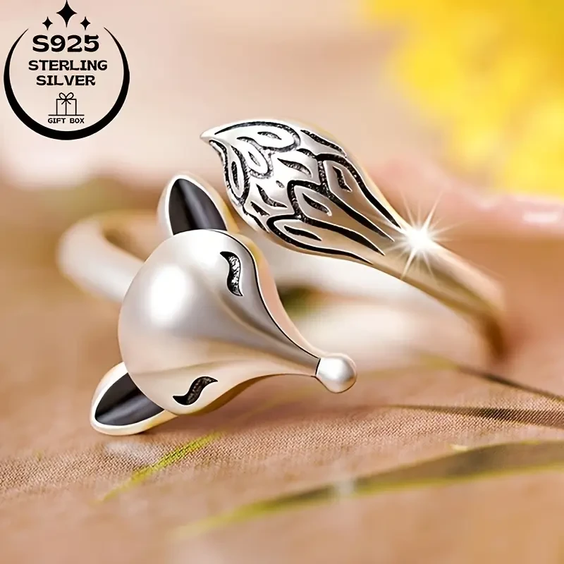 925 Silver Niche Fox Ring A Symbolic, Vintage-Inspired Statement for the Modern Woman