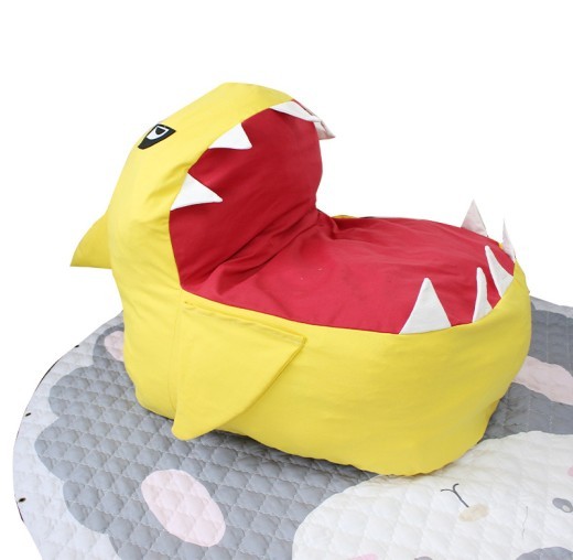 Shark children's plush toy storage bag bean bag lazy sofa baby chair