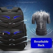 Bopai 851 019811 Large Capacity Anti Theft Waterproof Leather Backpack Laptop.