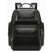 Bopai 851 019811 Large Capacity Anti Theft Waterproof Leather Backpack Laptop.