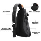 Anti Theft Sling Bag For Travel Hiking Biking