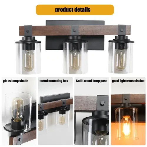 3 Lamps Farmhouse Dresser Lamps