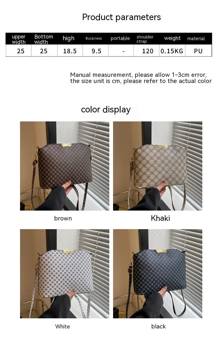 Presbyopic Square Middle-aged Messenger Bag Large Capacity