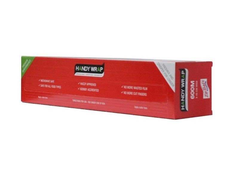 Handy Wrap 600MX35CM Wrapping Film Box & Slide Cutter Catering Film Cling Wrap