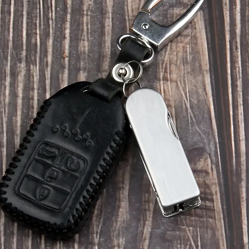 Stainless Steel Multi-Tool Keychain - Portable Travel Nail Clipper, File, Fruit Knife, Scissors, Screwdriver & Bottle Opener Combo - EDC Design for Keys & Bag