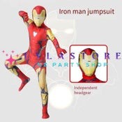 Avengers Endgame Iron Man Cosplay Jumpsuit for Adults & Kids - Perfect for Party