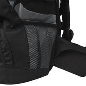 Vida XL Hiking Backpack XXL 75 L Black and GreyidaXL Hiking Backpack XXL 75 L Black and Grey