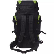 Vida XL Hiking Backpack XXL 75 L Black and Green