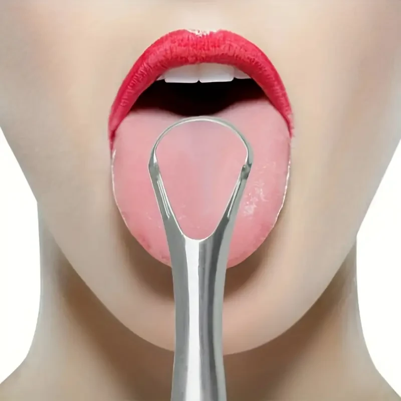 2pcs Stainless Steel Tongue Scrapers