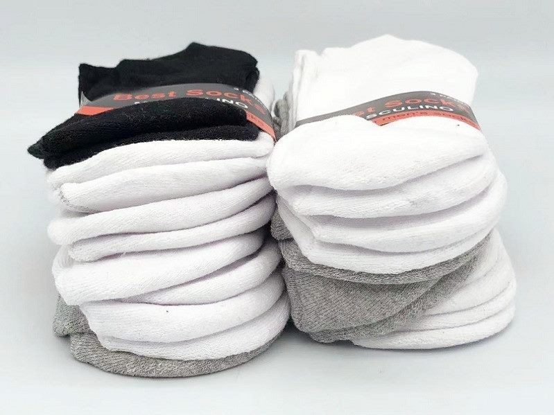 (60 Pairs) Plain Sport Socks Cushion Training Socks Ankle Socks