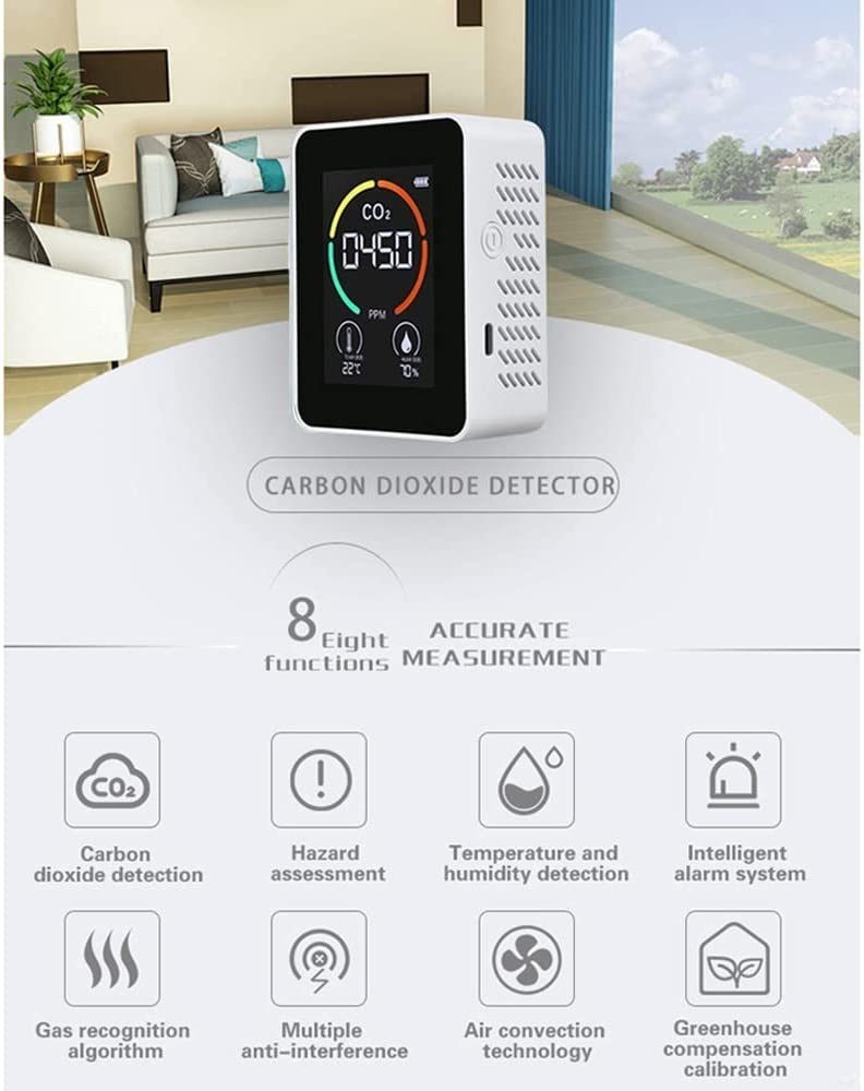 Air Monitor CO2 Detector Greenhouse Warehouse Air Quality Sale NZ Stock Deal