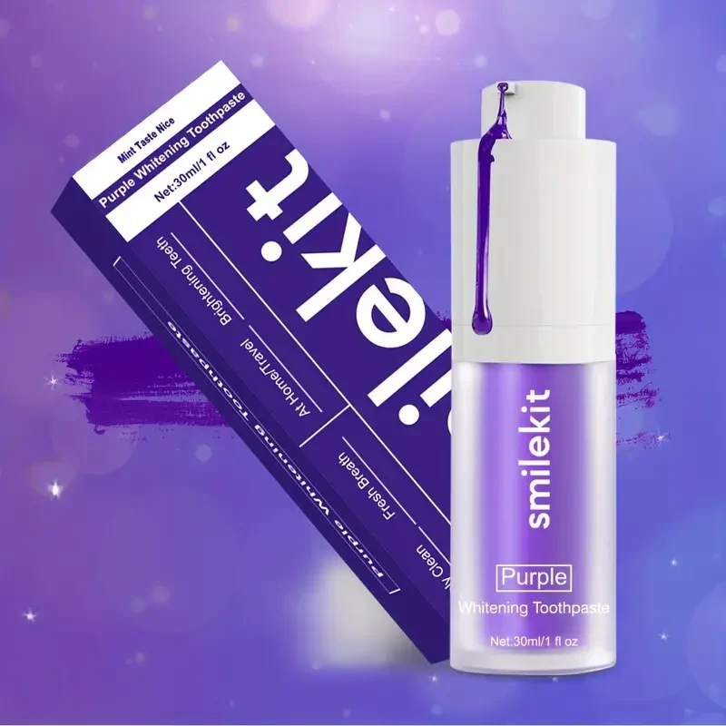 Minty Fresh Purple Whitening Toothpaste - Deep Clean, Gentle on Gums