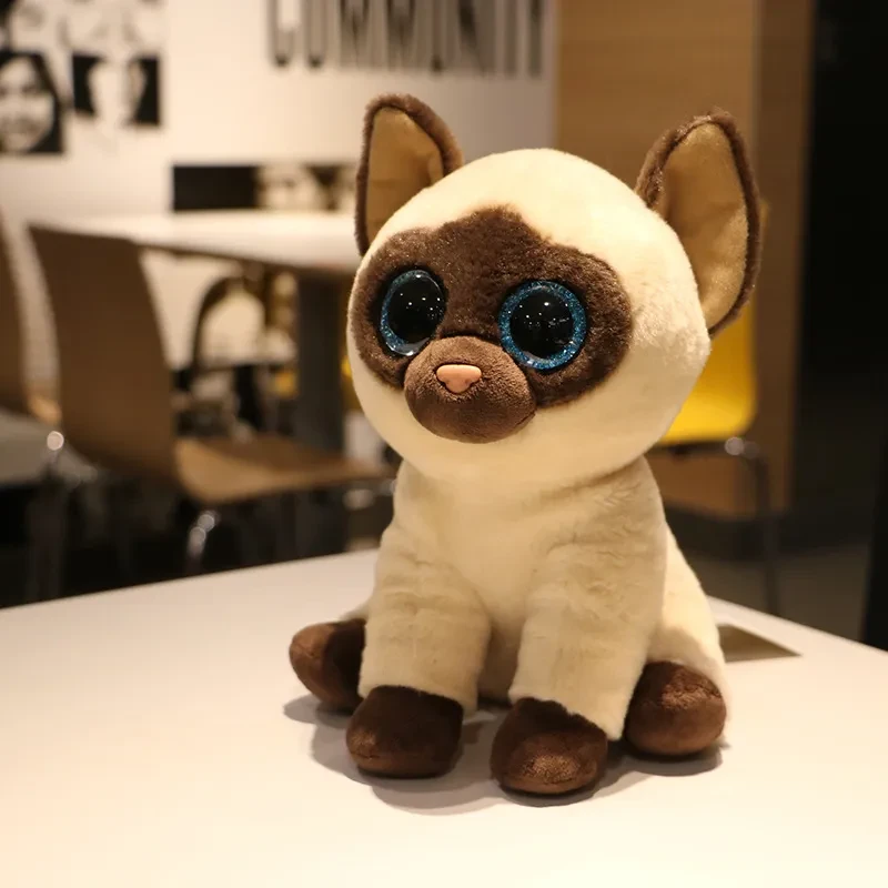 Siamese Cat Big Eyes Plush Toy