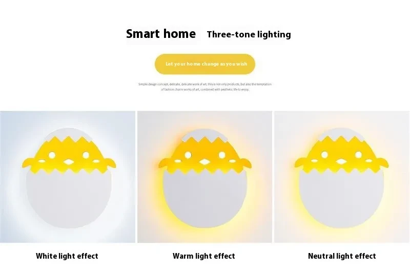 Children's Room Wall Lamp Boy Dinosaur Cute Wall Light Bulb