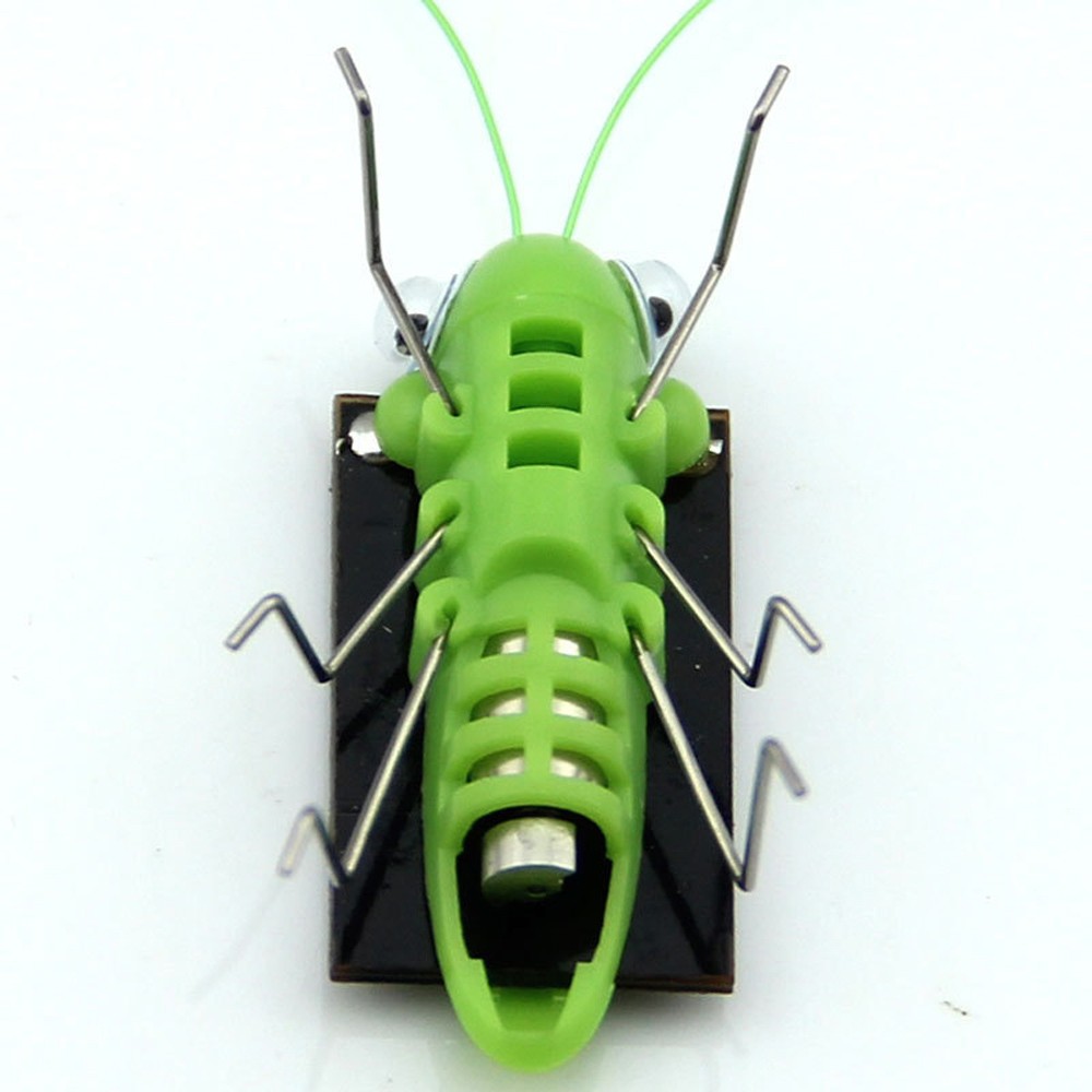 Solar Grasshopper Toy Puzzle  Eco-Friendly Solar-Powered Insect Toy for Kids