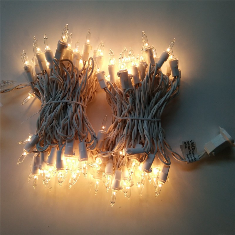 110v Christmas Day Light Traditional Tungsten Filament Bubble Lighting Chain