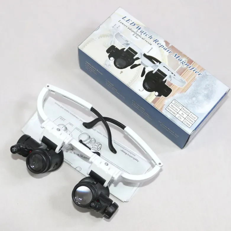 2X LED Watch Jeweler Repair Magnifier