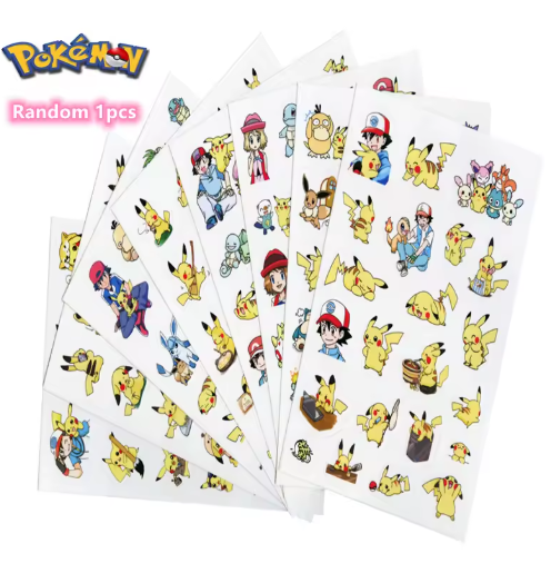 New Pokemon Pikachu Anime Figure Student Pencil Box Stationery Set Cartoon Pencil Ruler Eraser Pencil Sharpener Toys Gift