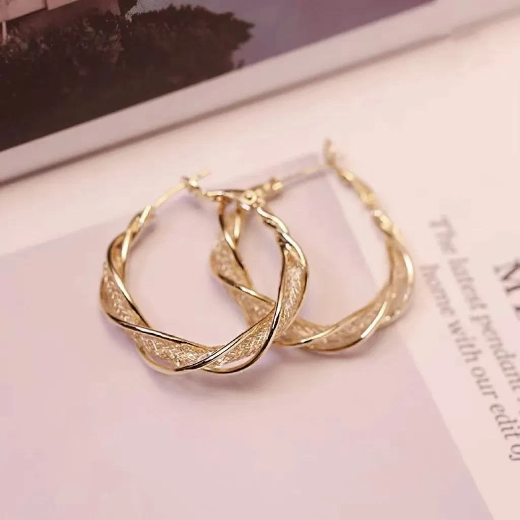 Denisse Twisted Hoop Earrings
